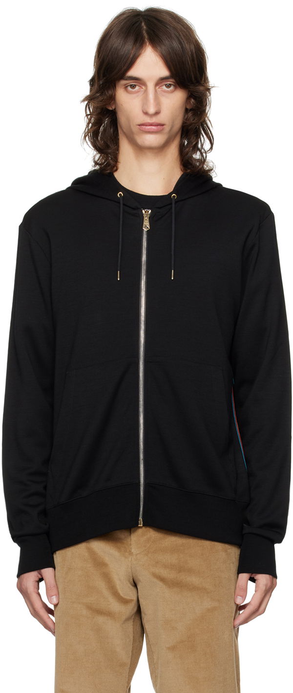 Mikina Paul Smith Paul Smith Signature Stripe Zip Hoodie Čierna | M1R-300S-H00035-79, 0