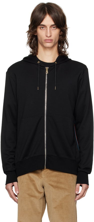 Mikina Paul Smith Paul Smith Signature Stripe Zip Hoodie Čierna | M1R-300S-H00035-79, 0