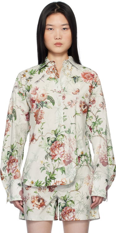 Košeľa The Attico Attico Eliza Floral-Print Long Sleeve Shirt Rôznofarebný | 250WCH00014 CCC053PR, 0
