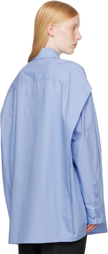 Košeľa 032C 032c Oversized 'Please Steam' Shirt Modrá | S25-URW-1309-300-W, 2