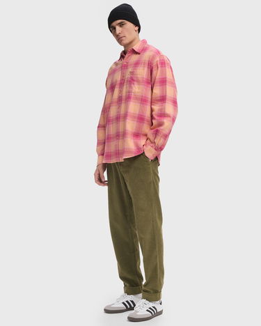 Košeľa thisisneverthat Plaid Flannel Shirt Oranžová | TN243WSHTL01PNK, 1