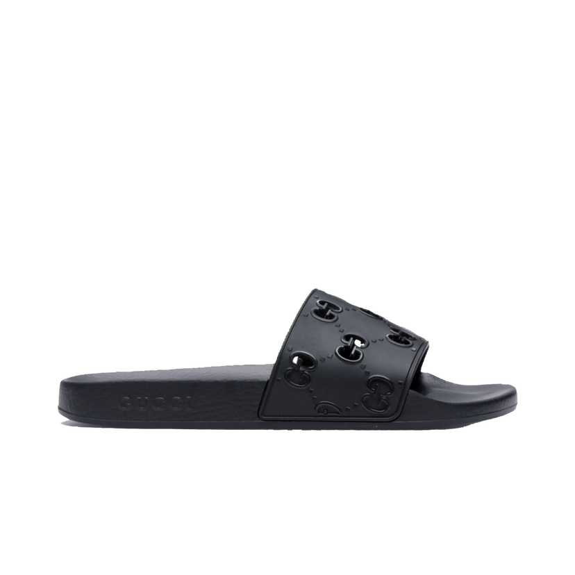 Tenisky a topánky Gucci GG Slide Rubber 'Black' Čierna | 575957 JDR00 1000