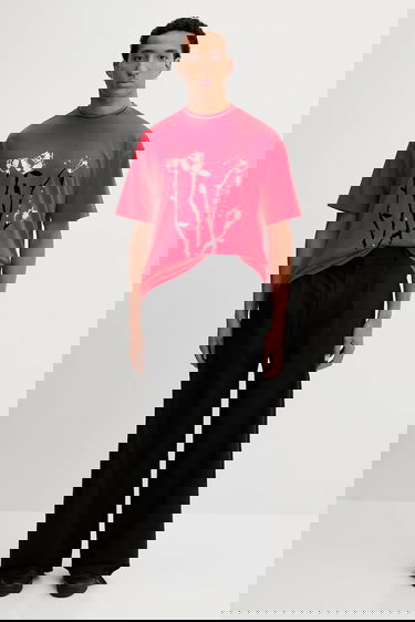 Tričko Napapijri Martine Rose Rose Graphic T-Shirt Červená | NP0A4I56RB11, 5