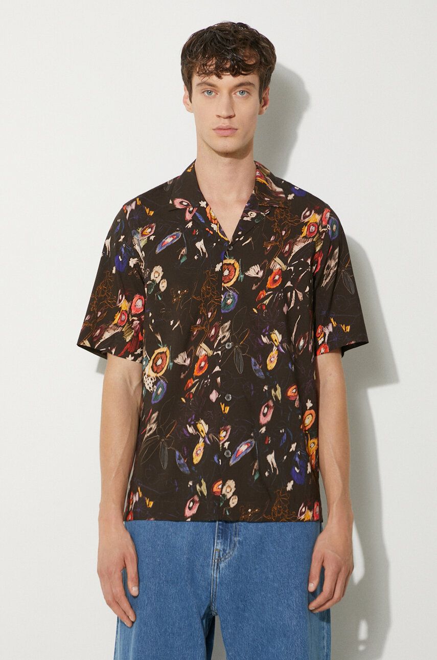 Košeľa Paul Smith Paul Smith Regular Fit Floral Shirt Hnedá | M1R.905U.N02403, 0