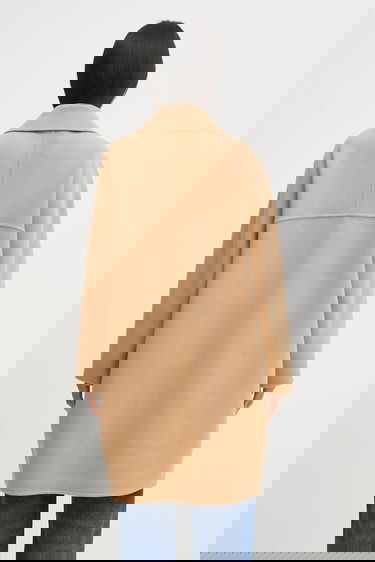 Kabáty MAISON KITSUNÉ Maison Kitsuné Doubleface Coat Béžová | PW02211WQ4067, 2