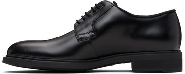Starostlivosť o obuv BOSS Leather Derby Shoes with Piped Trims Čierna | 50499719, 3