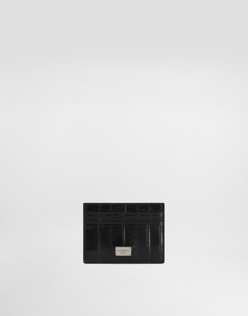 Peňaženka Dolce & Gabbana Dolce & Gabbana Eel Skin Card Holder Čierna | BP0330A8M2480999