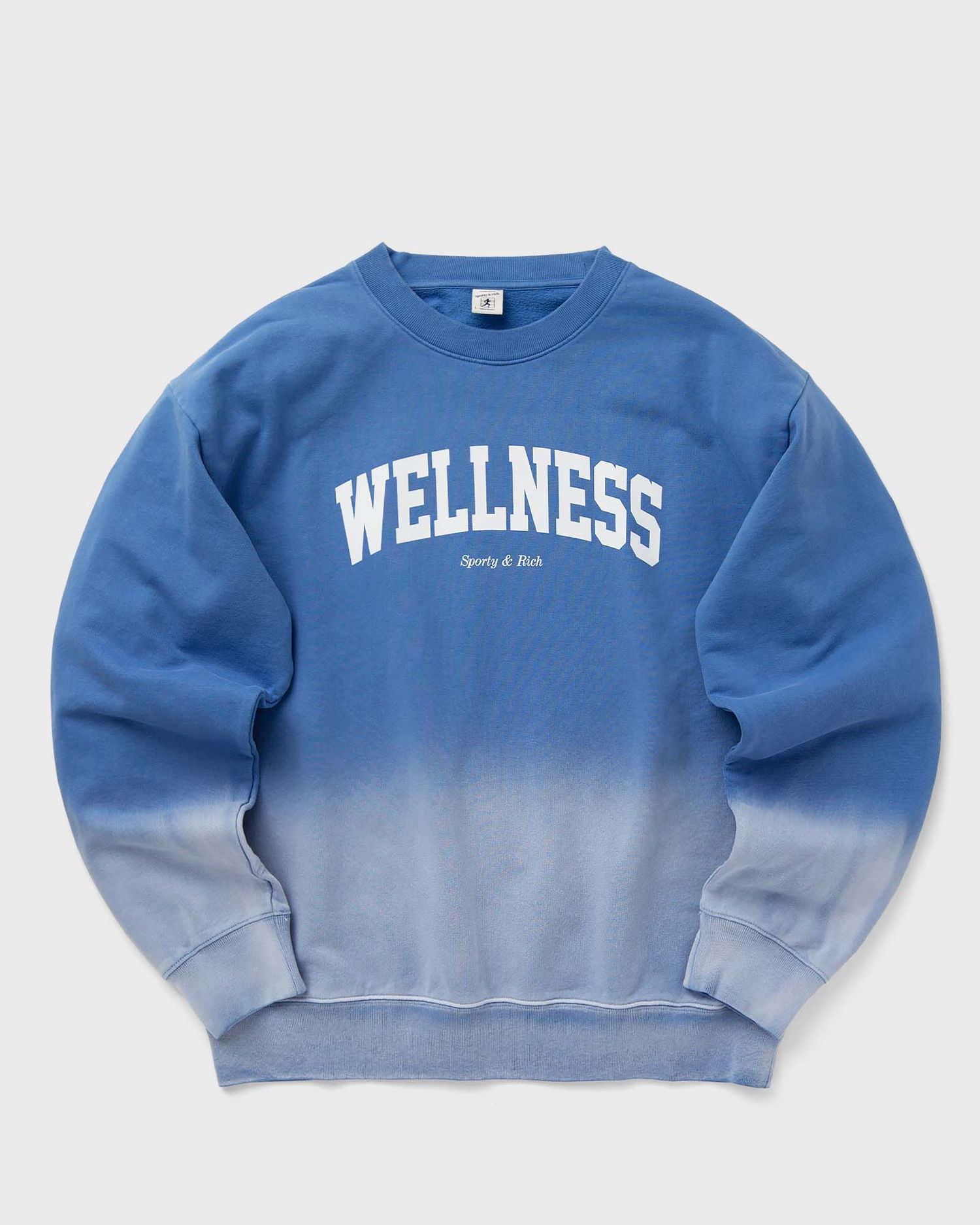 Mikina Sporty & Rich Wellness Ivy Dip Dye Crewneck Sweatshirt Modrá | WS067S413WB, 0