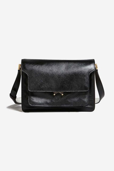 Taška cez rameno Marni Leather Shoulder Bag Čierna | SBMP0103U3.P2644.Z582N, 0