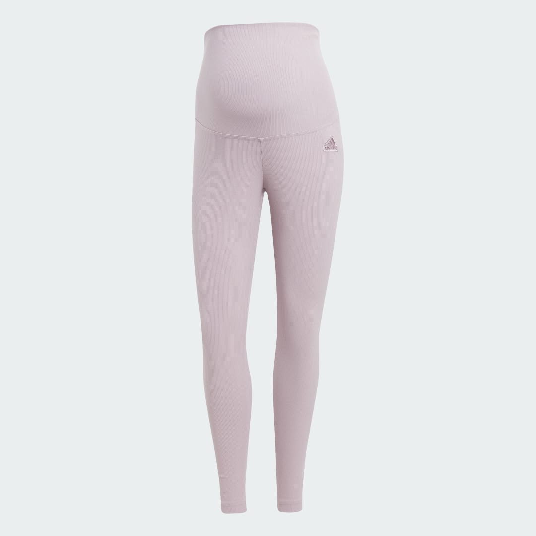 Sportswear Ribbed High-Waist 7/8 Leggings (Maternity)