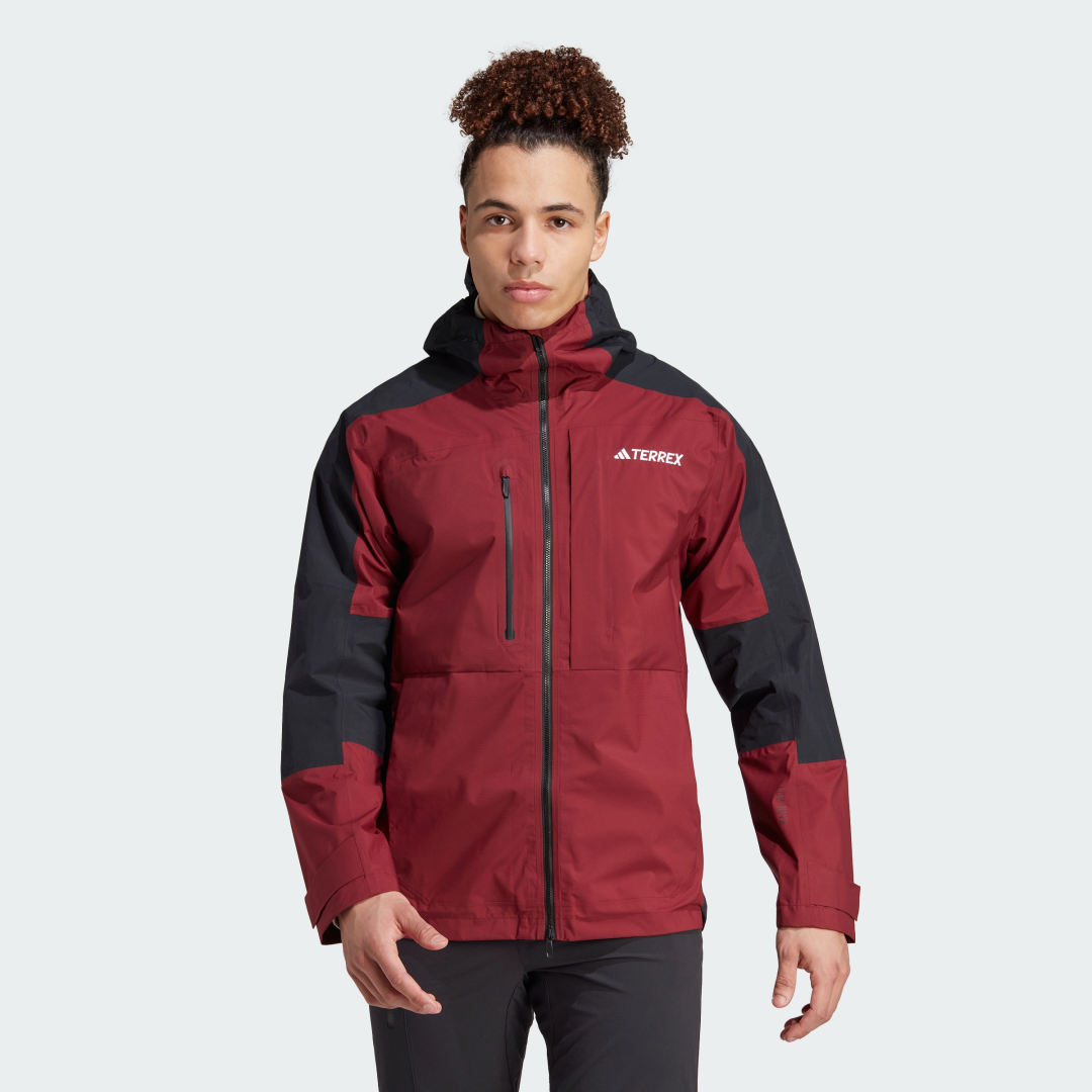 Bunda adidas Originals Terrex Xploric RAIN.RDY Hiking Červená | IB4266, 0