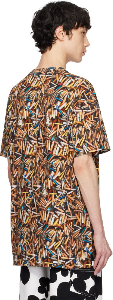 Tričko Vivienne Westwood Vivienne Westwood Oversized Cigarette Butt Print T-Shirt Hnedá | 3G010018-J006E-AAA-, 2