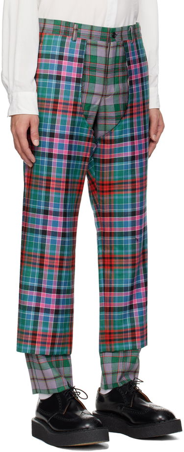 Nohavice Comme des Garçons Comme des Garçons Homme Plus Tartan Chaps Trousers Rôznofarebný | PL-P013-051-1-1, 1