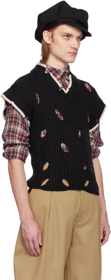 Sveter Vivienne Westwood Vivienne Westwood Slash Knit Vest Čierna | 38030050-Y003H-, 1