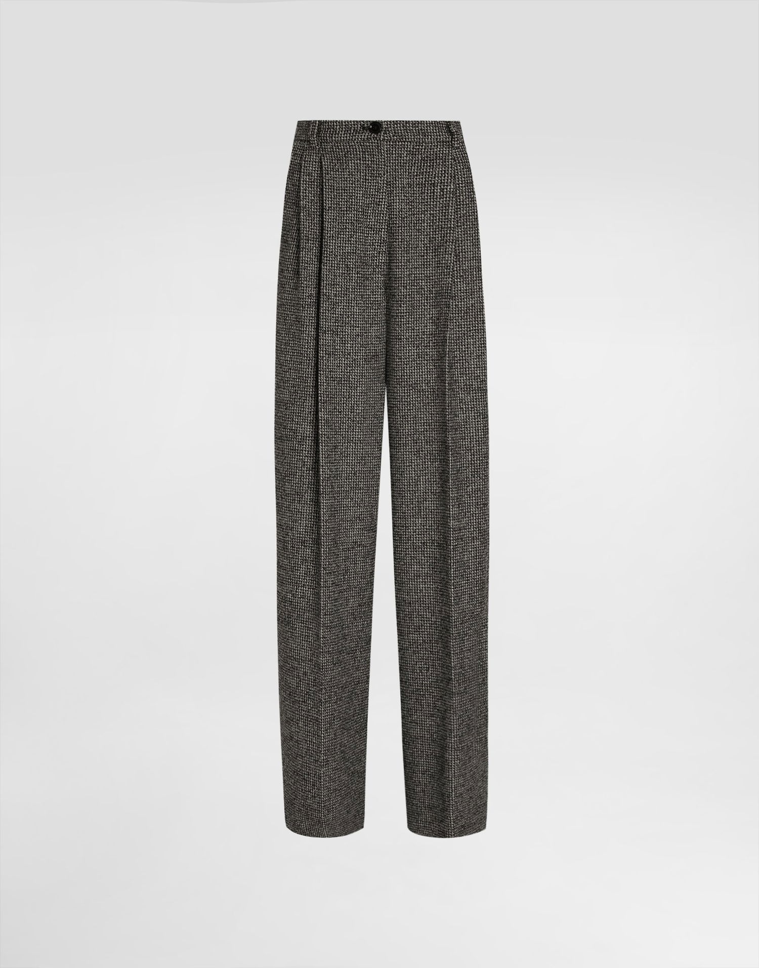 Nohavice Dolce & Gabbana Dolce & Gabbana Wool Blend Dotted Print Trousers Šedá | FTC3MTFMZATS8030, 0