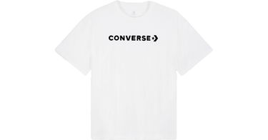 Tričko Converse Strip Wordmark Relaxed Biela | 10024661-a01-102, 1