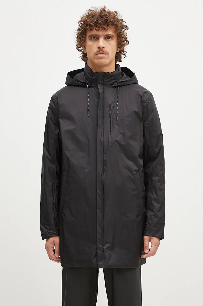 Kabáty Rains Padded Nylon Coat 15480 Čierna | 15480.BLACK, 0