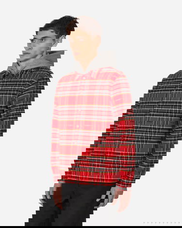Košeľa Off-White Flannel Skate Shirt Red Červená | OMGA227S23FAB001 2510, 2