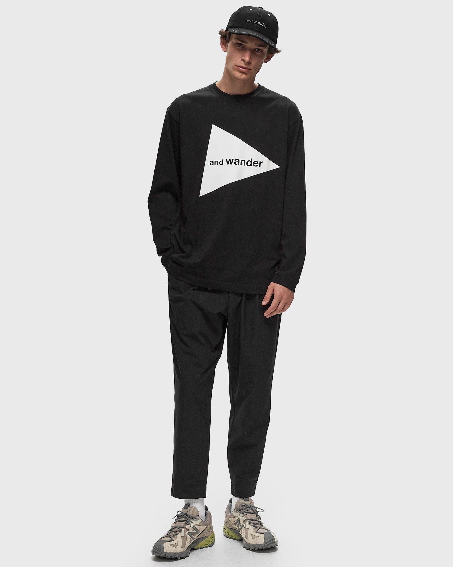 Tričko and wander Logo LS Čierna | 5744284170-010, 1