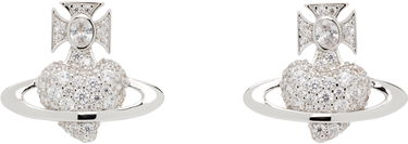 Náušnice Vivienne Westwood Valentine's Agnatha Crystal Orb Stud Earrings Metalická | 6201036H-02P102-, 0