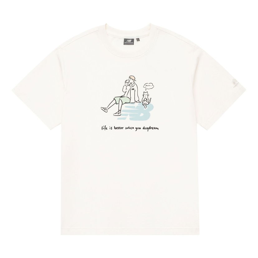 Tričko New Balance Graphic T-Shirt PK Biela | 5ED26011-IV