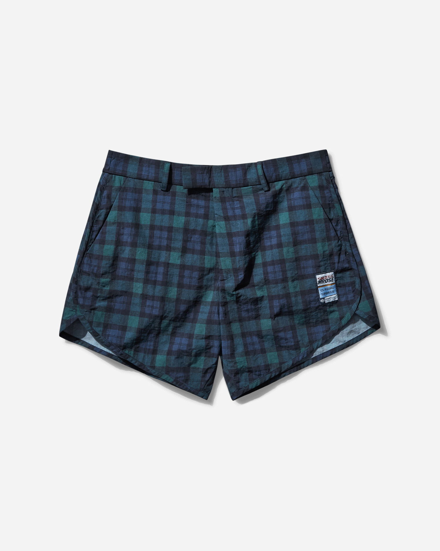 Šortky Martine Rose Tailored Gym Shorts Tartan Modrá | 323WP11024, 1
