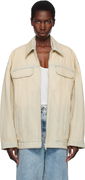 Stella McCartney Sand Overdyed Denim Jacket