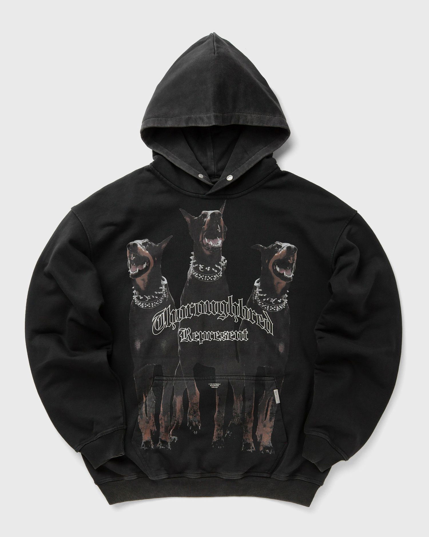 Mikina Represent Clo Represent THOROUGHBRED HOODIE Čierna | MLM41134-003, 0