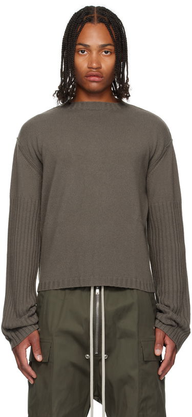 Sveter Rick Owens Rick Owens Gray Concordians Round Neck Sweater Šedá | RU02E1665 KLWS, 0