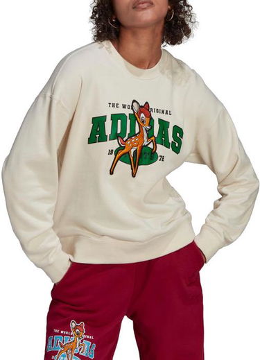 Mikina adidas Originals Disney Bambi Graphic Sweatshirt Béžová | hd2754, 0