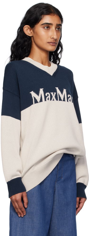 Sveter Max Mara Max Mara Luigi Colorblock Sweater Navy | 2519361043600, 1