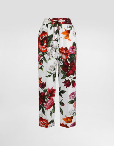 Nohavice Dolce & Gabbana Dolce & Gabbana Floral Print Poplin Trousers Rôznofarebný | FTDC3THS5TQHA5PB, 0
