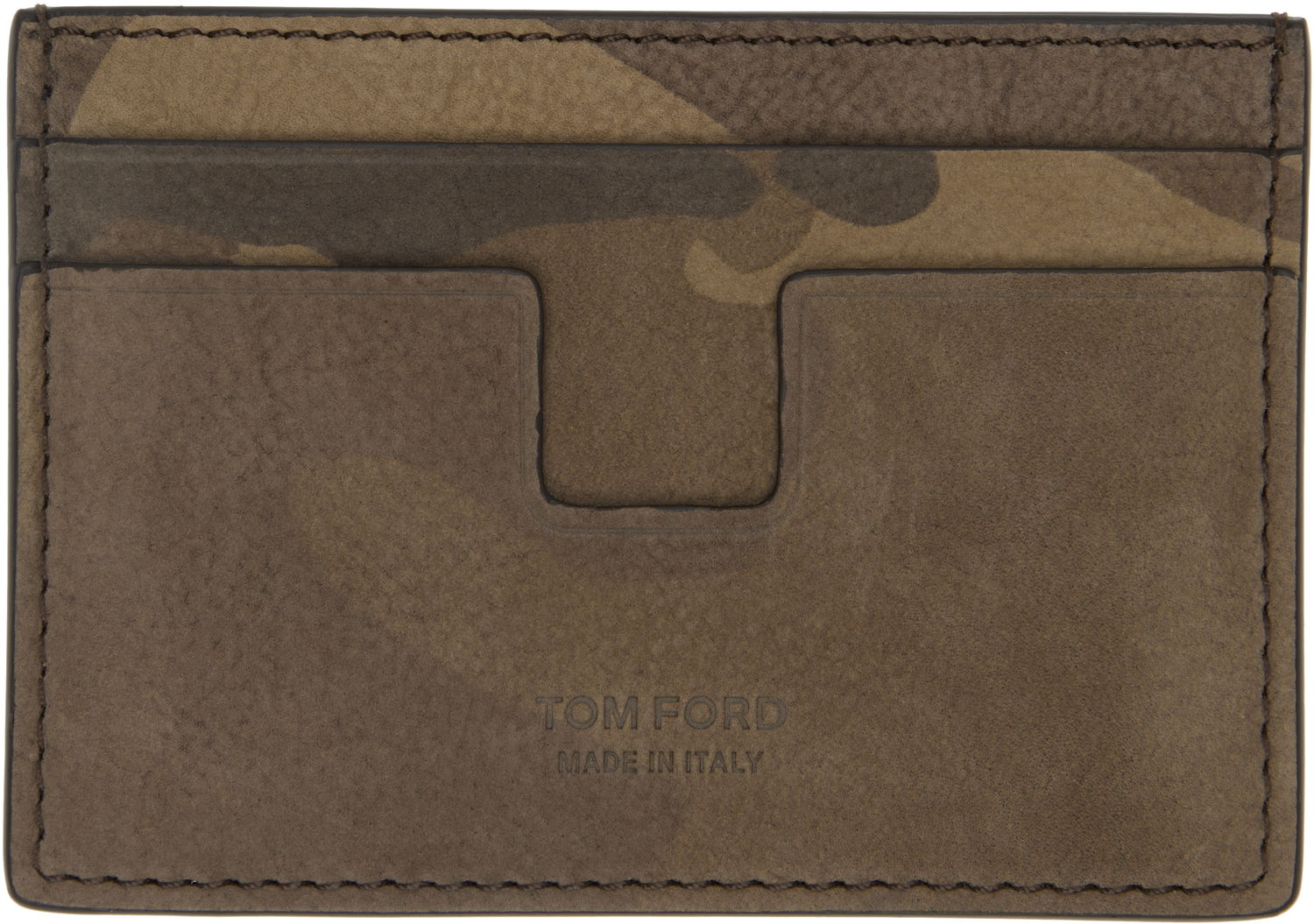 Peňaženka Tom Ford Tom Ford Nubuck Money Clip Card Holder Hnedá | Y0341-ICL113G, 0