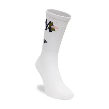 Ponožky New Era New Era MLB Icon Crew NY Yankees Socks Biela | 60595123, 0