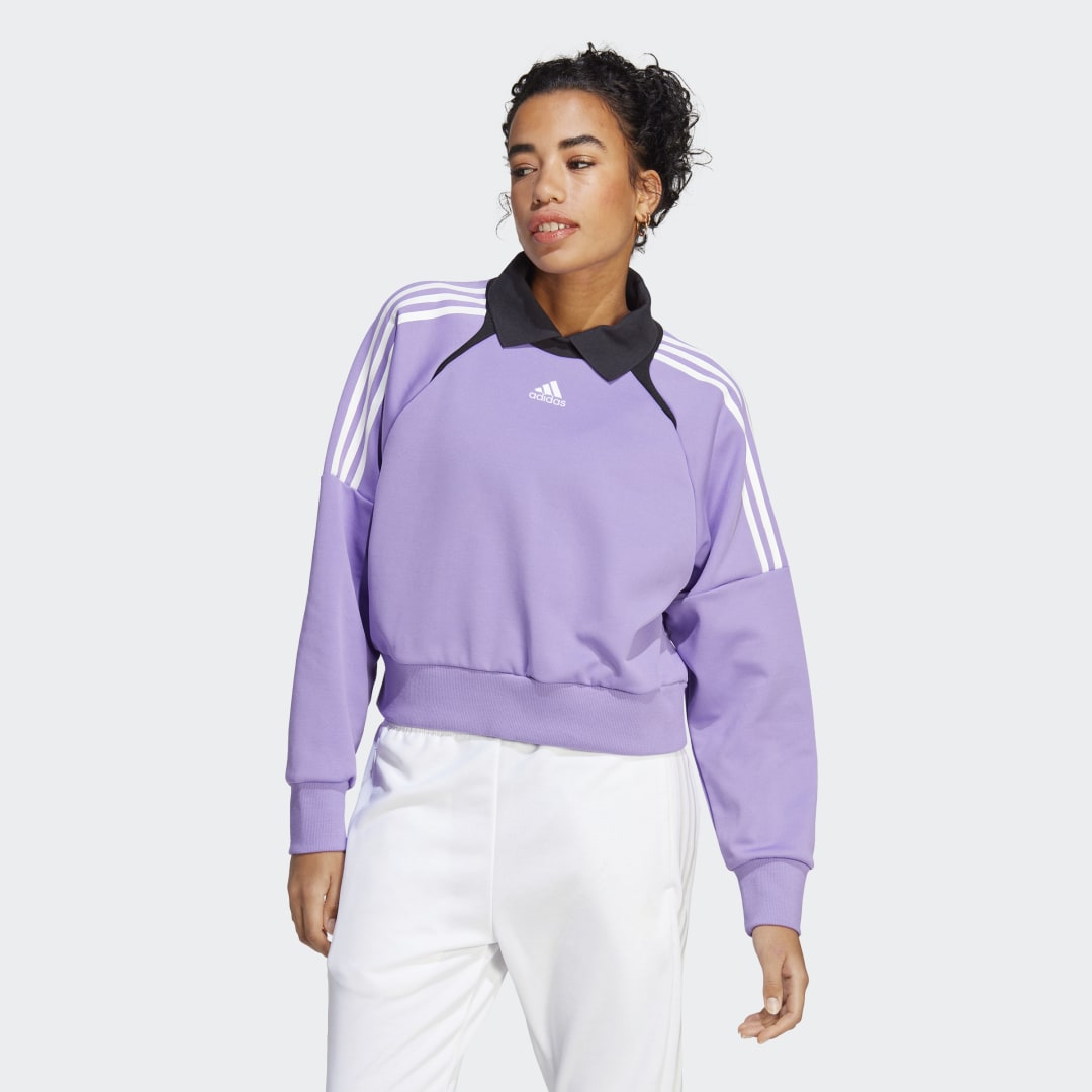 Mikina adidas Originals Track Fialová | IC6642, 0