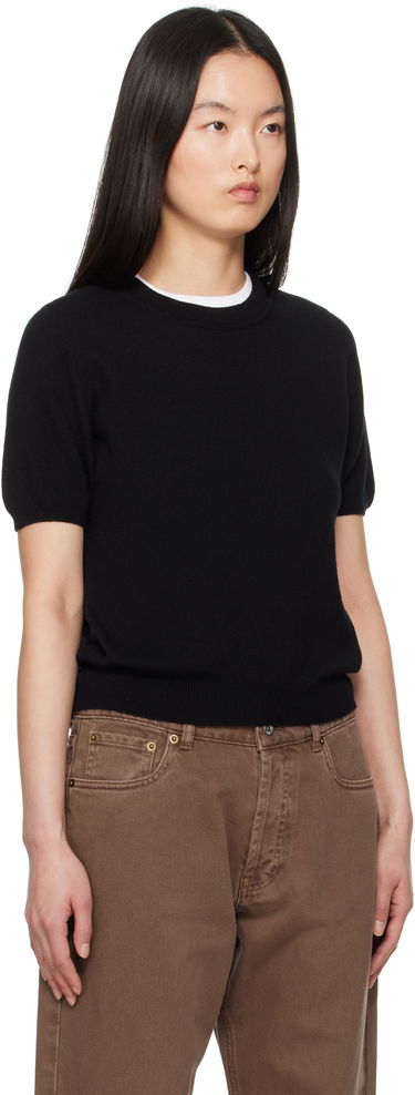 Sveter &Daughter &Daughter Emer Cashmere T-shirt Čierna | CH04633, 1