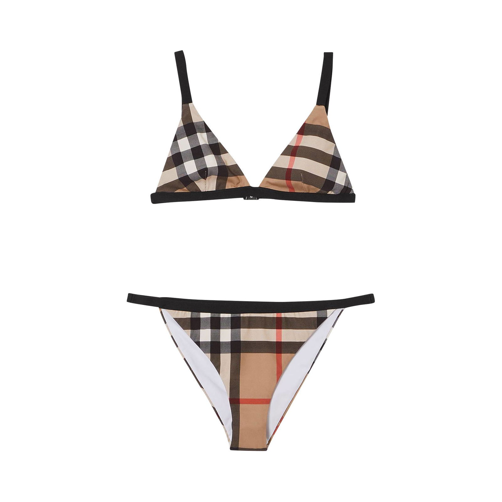 Vintage Check Triangle Bikini