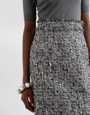 Sukňa Dolce & Gabbana Tweed Midi Pencil Skirt Rôznofarebný | F4C09TFMMH7S8030, 3