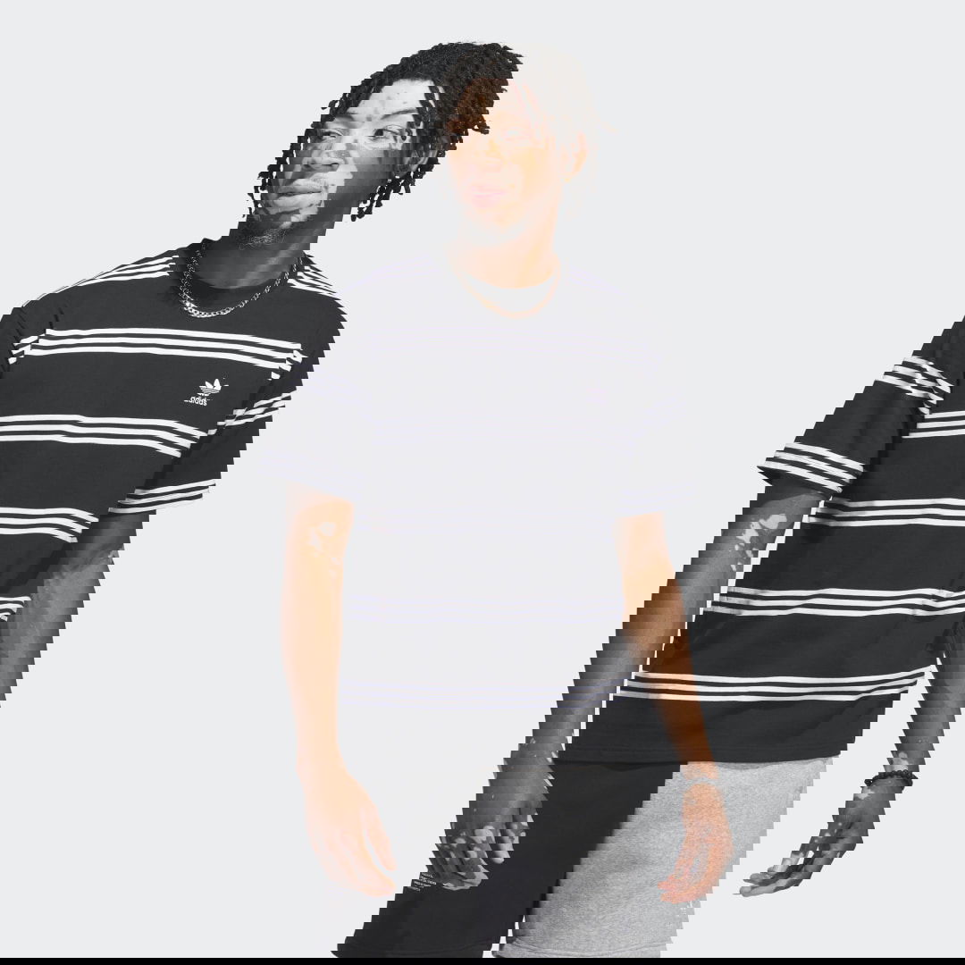 Tričko adidas Performance Engineered 3-Stripes T-Shirt Čierna | IL4703, 0