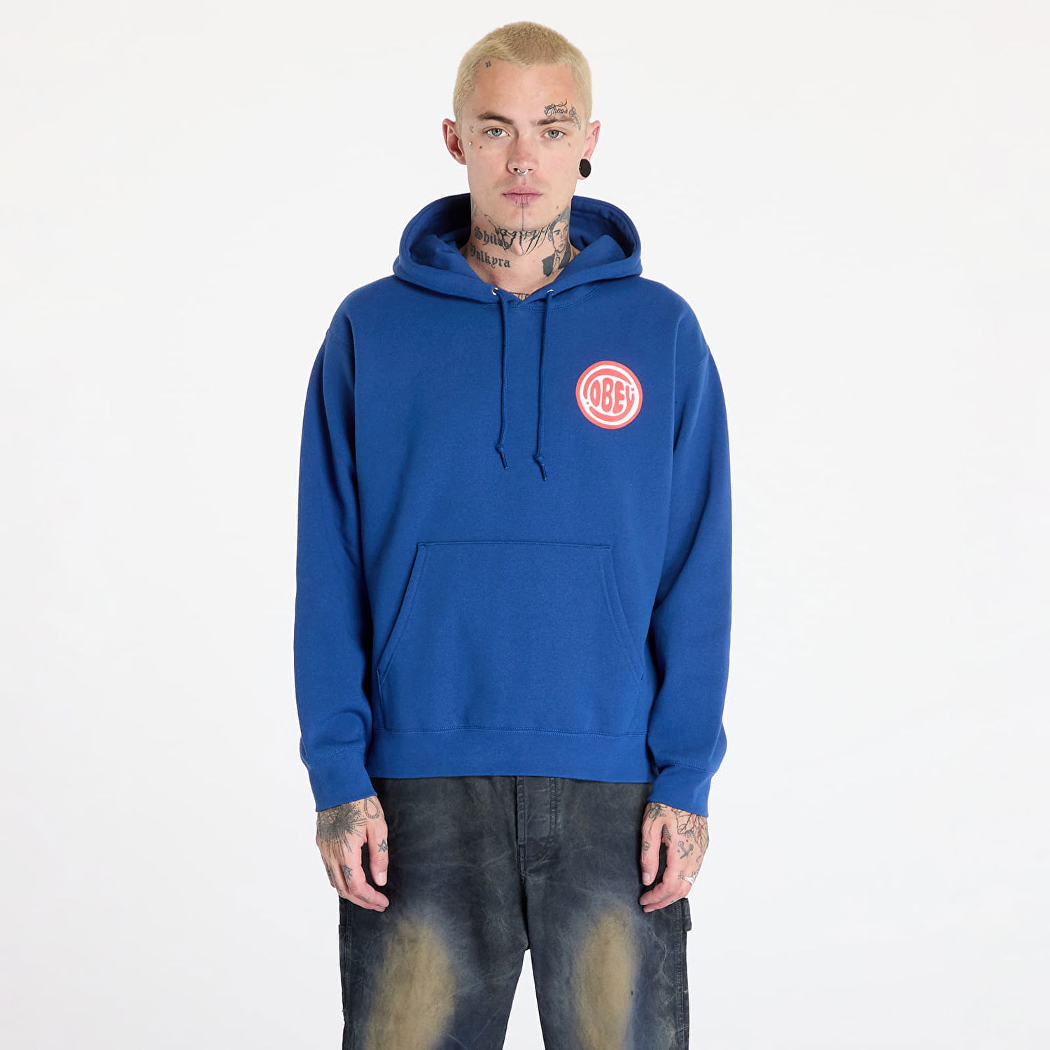 Mikina OBEY Bubble Hoodie Limoges Modrá | 112843886-LMS, 0