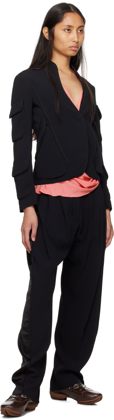 Nohavice KIKO KOSTADINOV Kiko Kostadinov Cauda Pleated Trousers Čierna | KKWSS25T02-4, 3