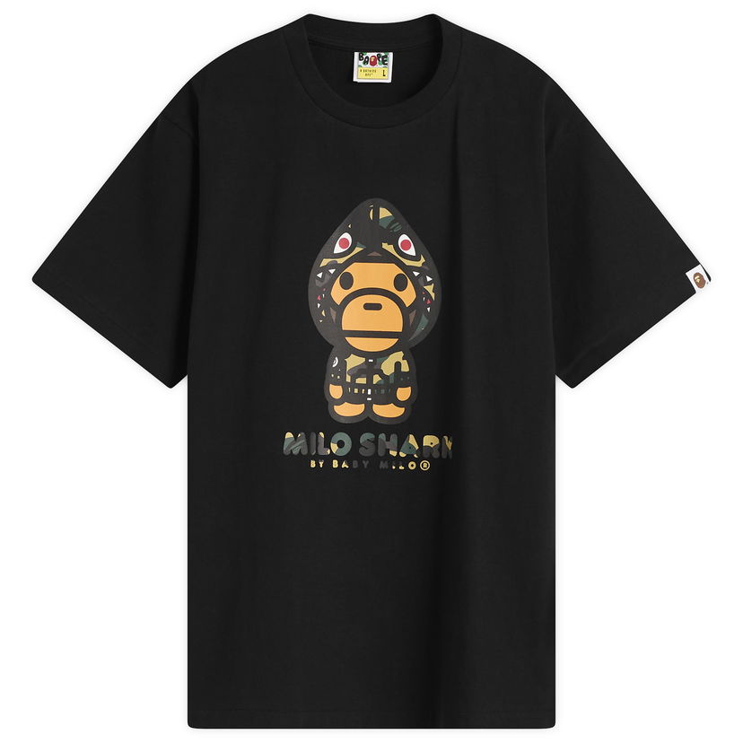 Tričko BAPE 1st Camo Milo Shark T-Shirt Čierna | 002TEL801004M-BYE