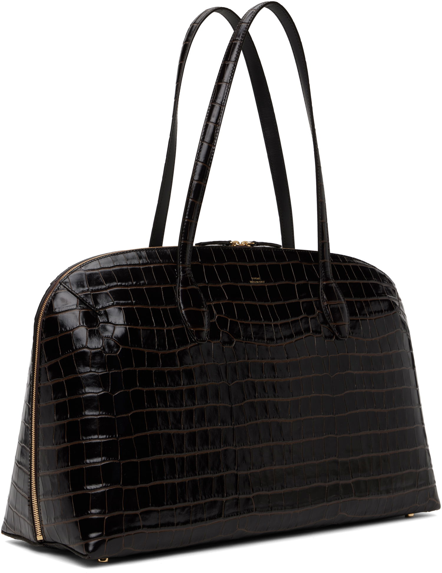 Tote bag TOTEME Totême Croco-Embossed Day Tote Čierna | 252-WAL0082-LE0076, 1