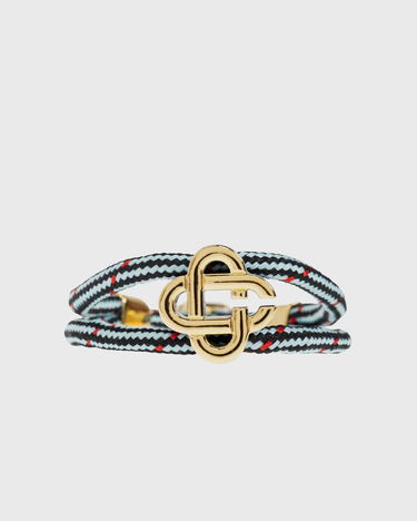 Náramok Casablanca Cord Bracelet with Logo Clasp Modrá | APF25-JW-294-01, 2