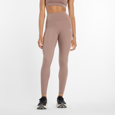 Legíny New Balance High-Waisted Performance Leggings Béžová | NBWP51126EAS, 0