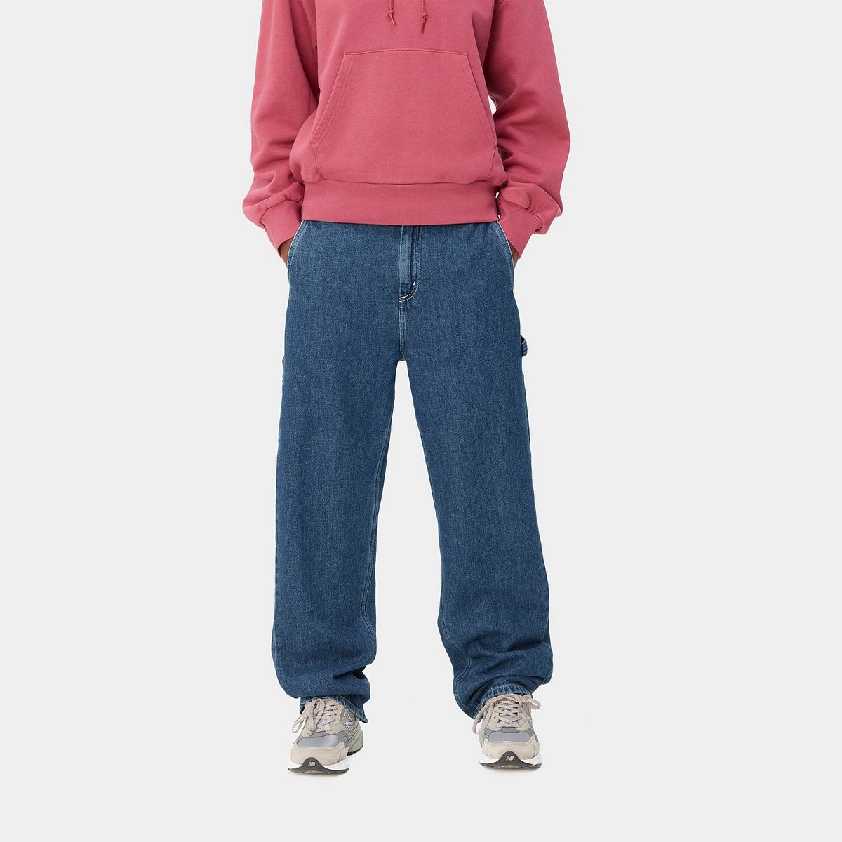 Džínsy Carhartt WIP Pierce Pant Straight "Blue stone washed" Navy | I031251_01_06, 0