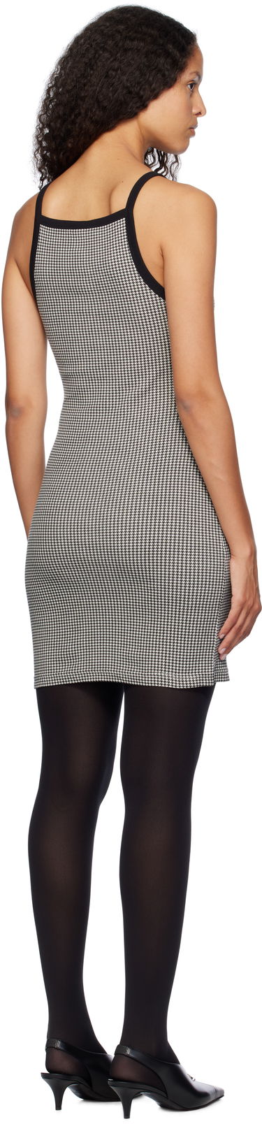 Šaty Courrèges Courrèges Houndstooth Mini Dress Čierna | 324JRO458JS0167, 2