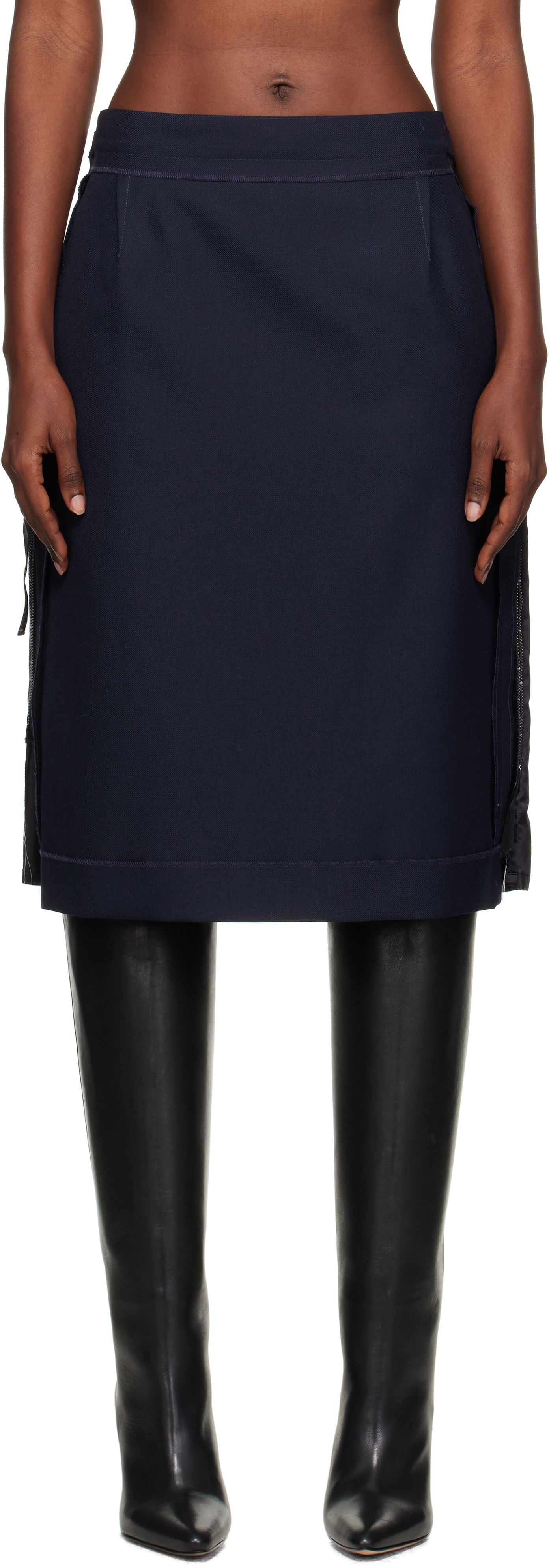 Sukňa Maison Margiela Maison Margiela Reverse Midi Skirt Navy | S51ME0045 MTN107, 0