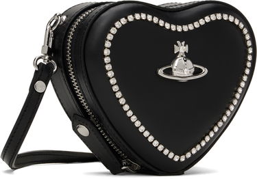Kabelka Vivienne Westwood Vivienne Westwood Mini Heart Crossbody Bag with Crystal Trim Čierna | 58020001W-L008K-, 1