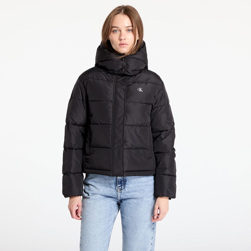 Prešívaná bunda CALVIN KLEIN Matte Monologo Jacket Black Čierna | J20J224119 BEH